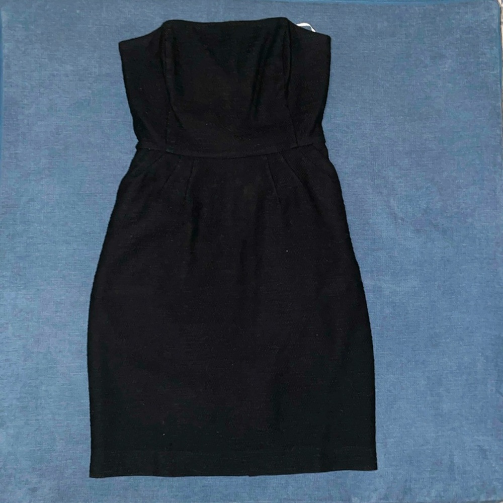 Lilly Pulitzer Black Strapless Cocktail Dress